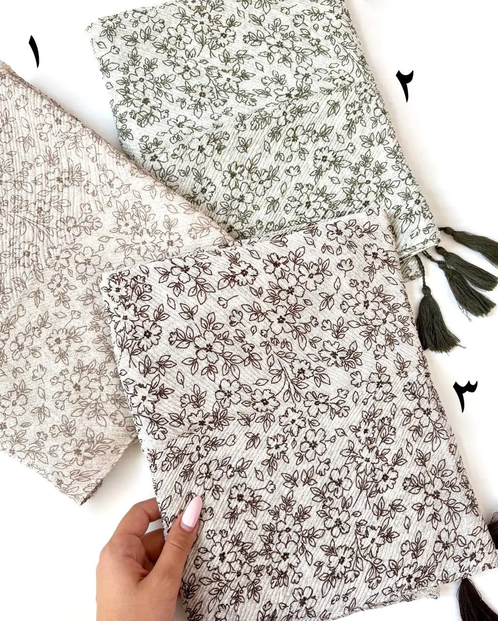 شال کریشه گل ریز